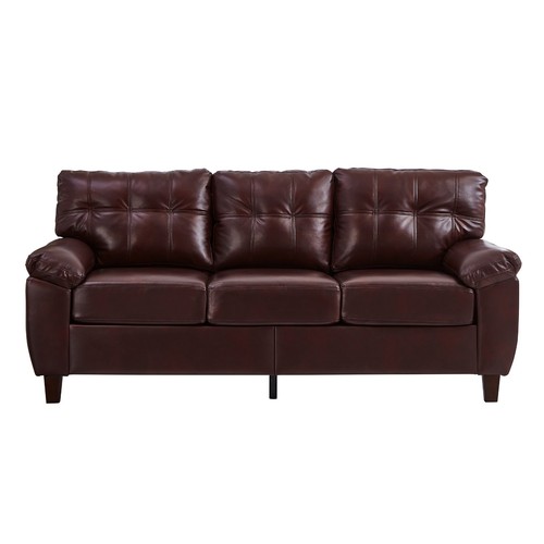 Modern faux leather sofa - faux,