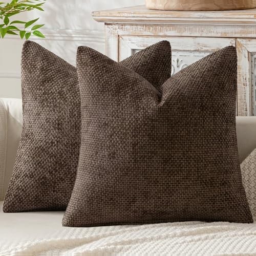 Dark brown couch throw pillow - brown,