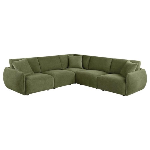 Shaped green chenille - l-shaped, pc